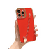 Anymob iPhone Case Red Electroplated Heart Bracelet Camera Protection Chain Cover-Mobile Phone Cases-PEROZ Accessories