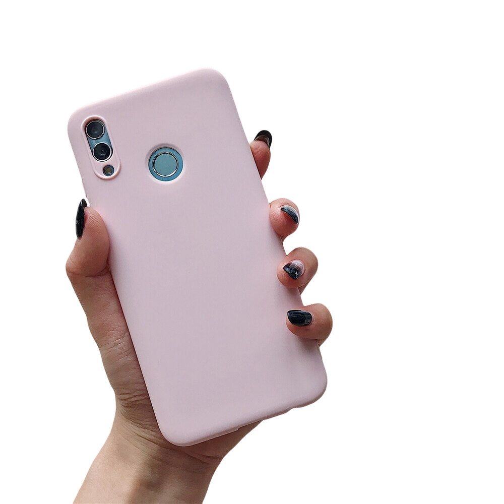 Anymob Samsung Light Pink Plain Candy Color Mobile Silicone Protective Case-Mobile Phone Cases-PEROZ Accessories