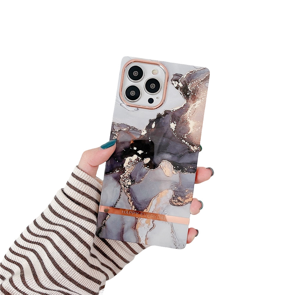 Anymob iPhone Burnt Electroplated Vintage Case Soft Silicone Shockproof Phone Cover-Mobile Phone Cases-PEROZ Accessories