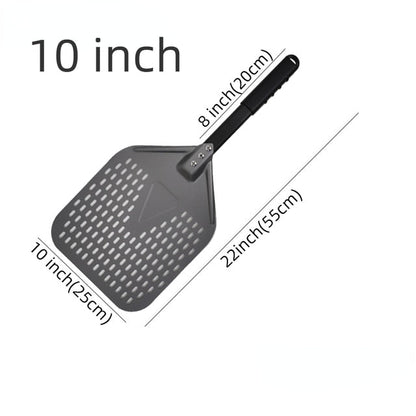 Anygleam Pizza Shovel 25cm X 55cm Dark Grey for Perforated Peel with Metal Handle Oven Turning Baking Accessory-Spatula and Shovel-PEROZ Accessories
