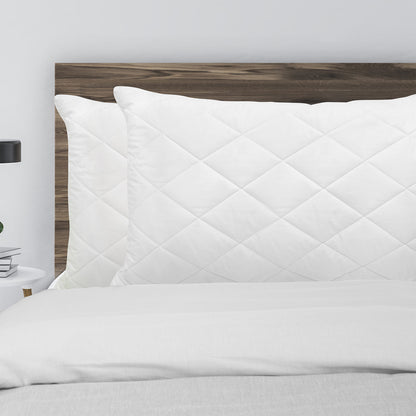 Royal Comfort Luxury Bamboo Blend Quilted Pillow Twin Pack Extra Fill Support-Bedding-PEROZ Accessories