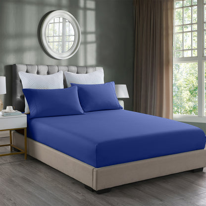 Royal Comfort 2000TC 3 Piece Fitted Sheet and Pillowcase Set Bamboo Cooling-Bed Linen-PEROZ Accessories