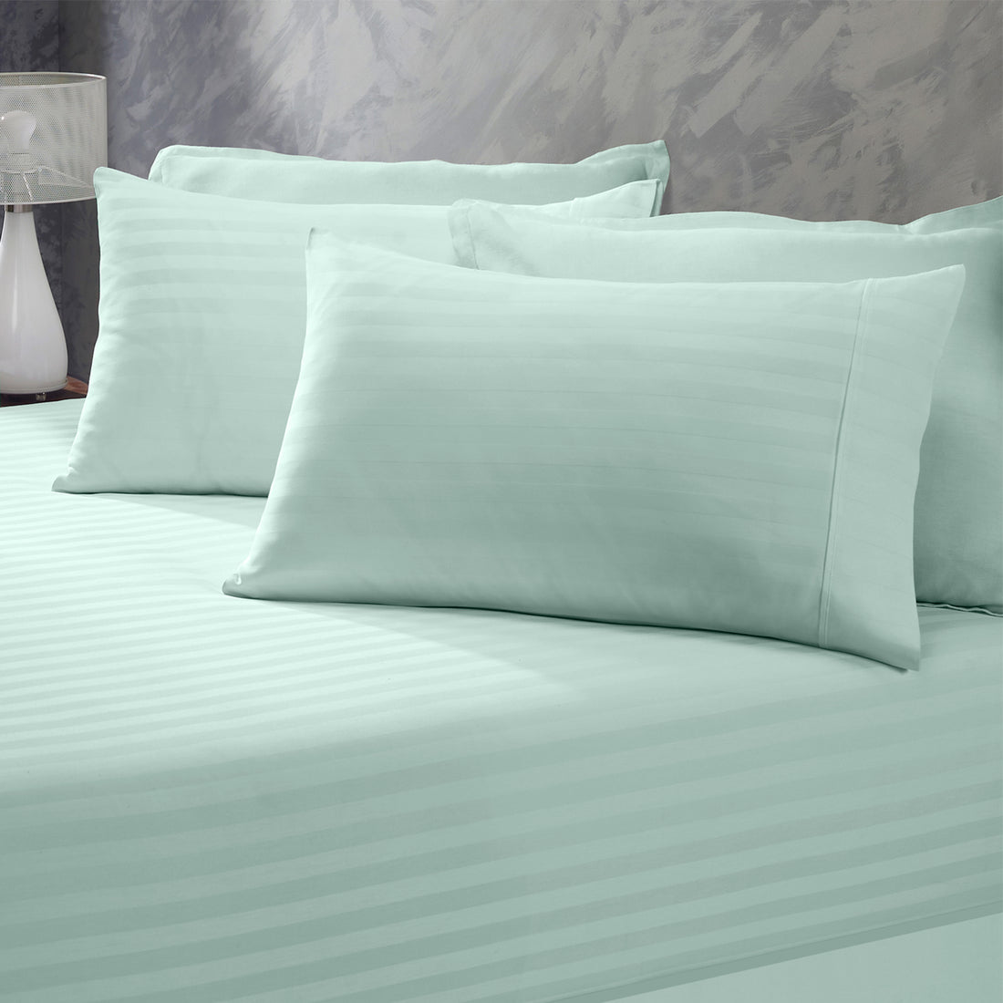Royal Comfort 1200 Thread Count 3 Piece Combo Set 100% Cotton Striped-Bed Linen-PEROZ Accessories