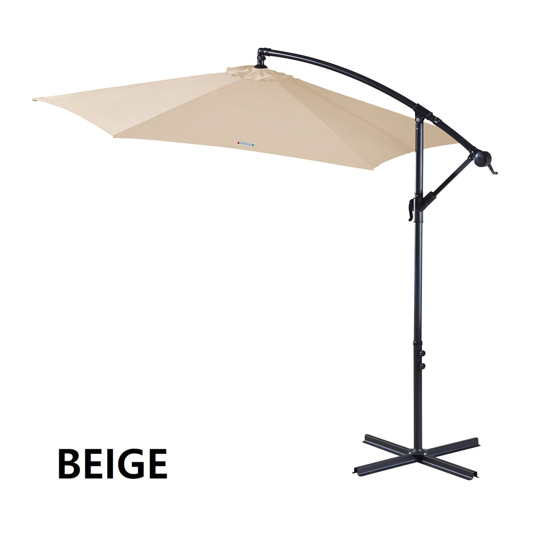 Milano Outdoor 3 Metre Cantilever Umbrella UV Sunshade Garden Patio Deck-Outdoor Umbrellas-PEROZ Accessories