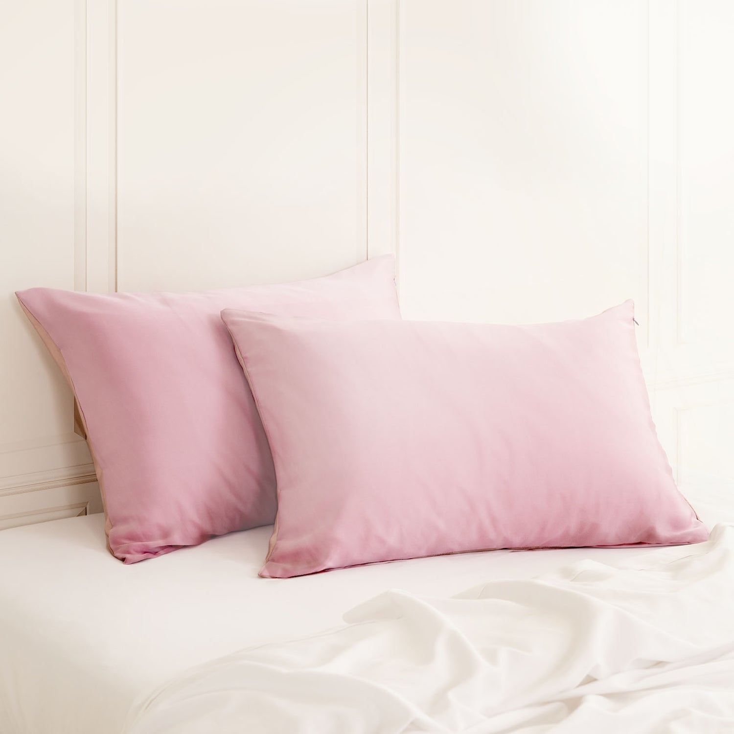 Royal Comfort Mulberry Soft Silk Hypoallergenic Pillowcase Twin Pack-Bed Linen-PEROZ Accessories