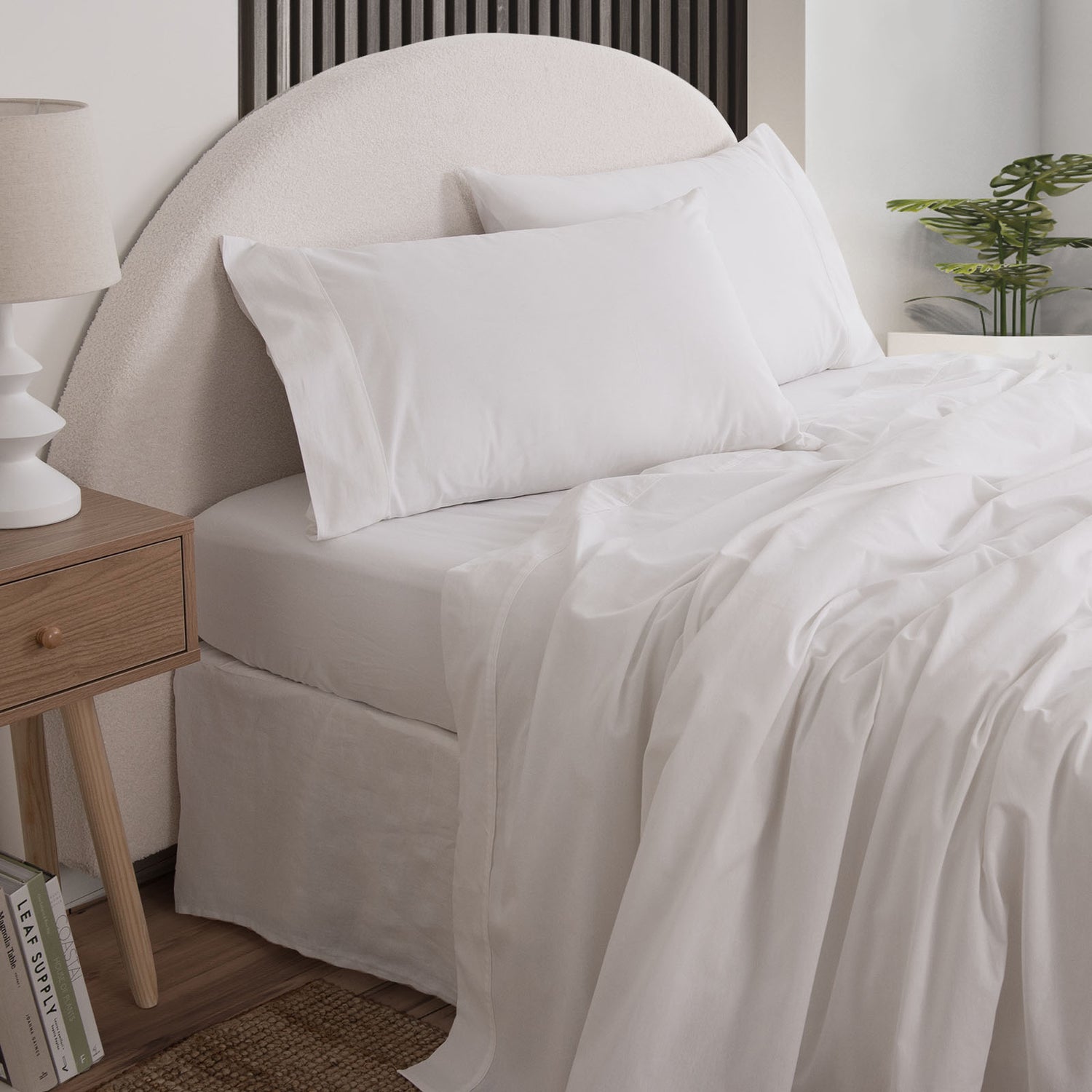 Royal Comfort Vintage Wash 100% Cotton Sheet Set Fitted Flat Sheet Pillowcases-Bed Linen-PEROZ Accessories
