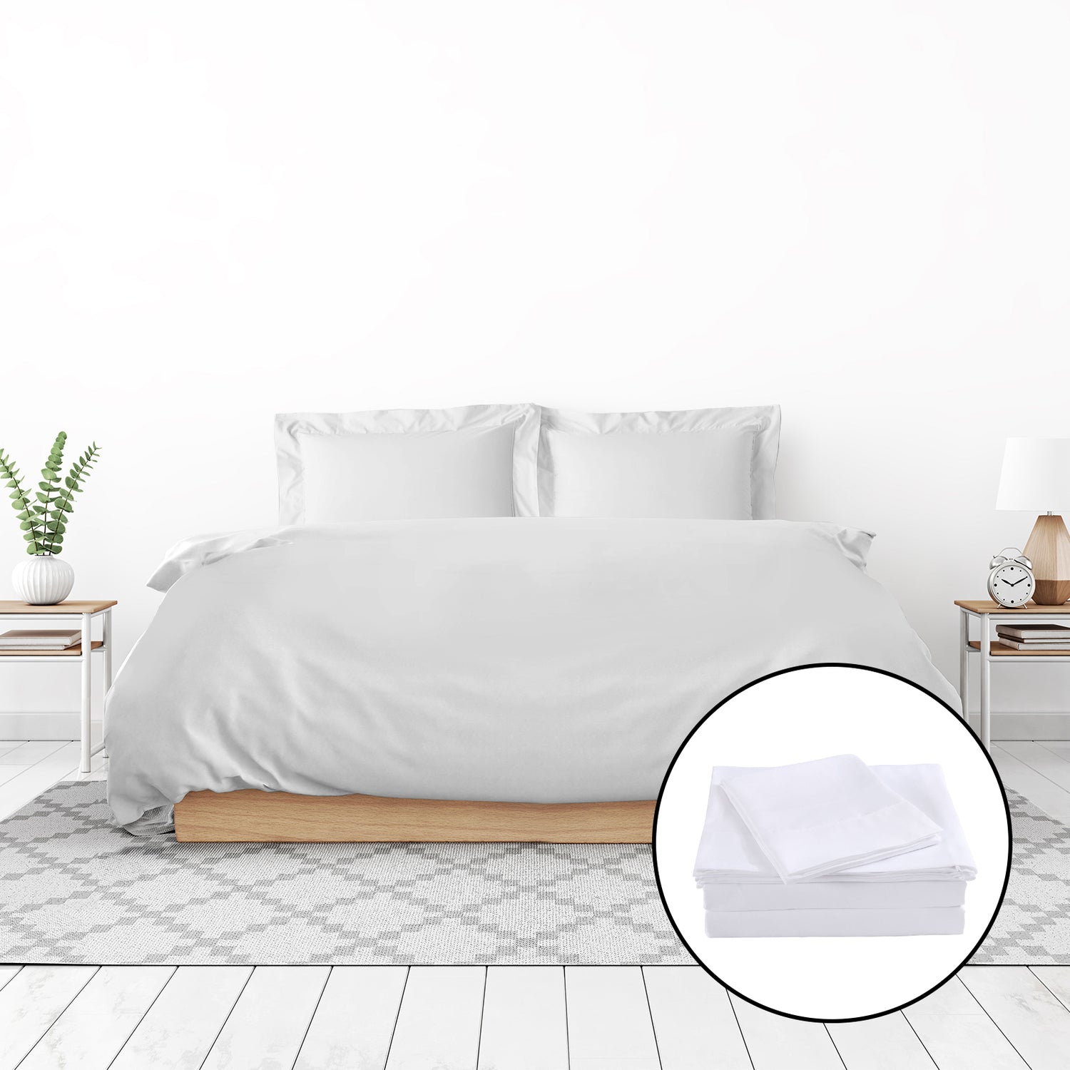 Royal Comfort 1000 Thread Count Bamboo Cotton Sheet and Quilt Cover Complete Set-Bed Linen-PEROZ Accessories