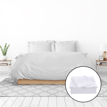 Royal Comfort 1000 Thread Count Bamboo Cotton Sheet and Quilt Cover Complete Set-Bed Linen-PEROZ Accessories