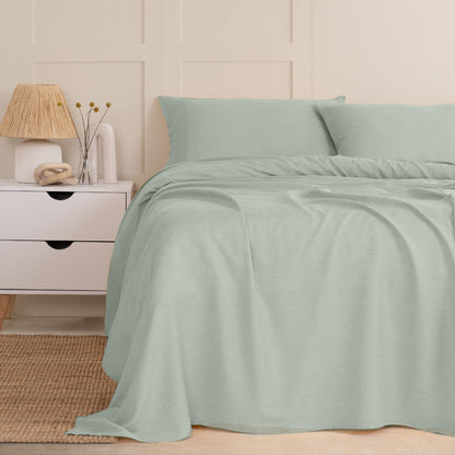 Royal Comfort Linen Sheet Set Premium Bedding Luxury Breathable Ultra Soft-Bed Linen-PEROZ Accessories