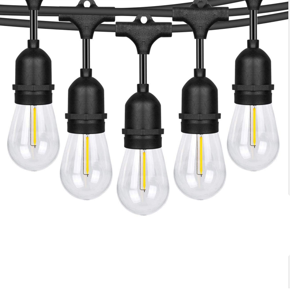 Milano Decor Edison Globe Solar Powered Lamp String Lights || 20 Lights-Equipment-PEROZ Accessories