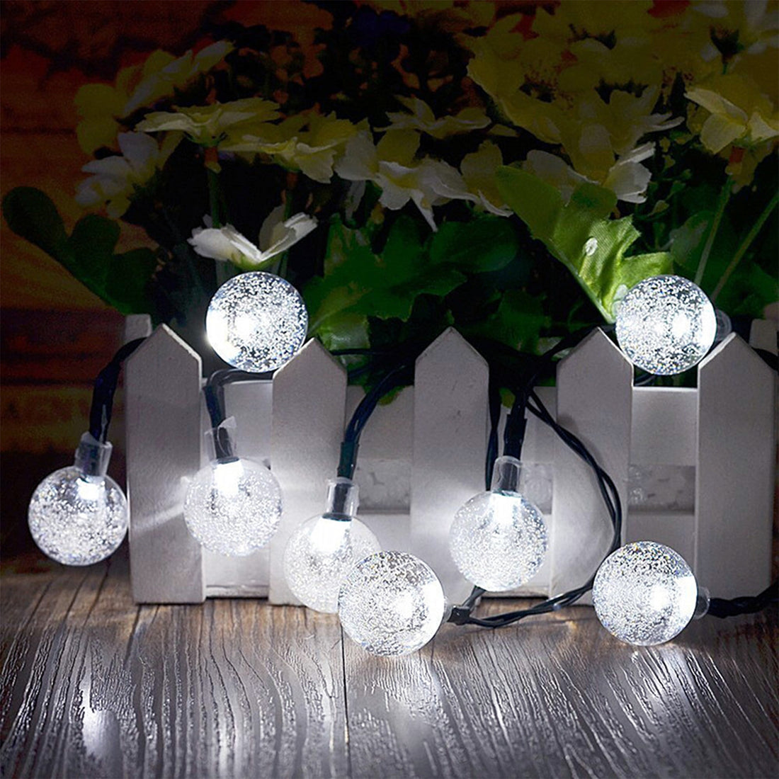 Milano Decor Solar Powered Outdoor Festoon Lights || 30 Lights-Equipment-PEROZ Accessories