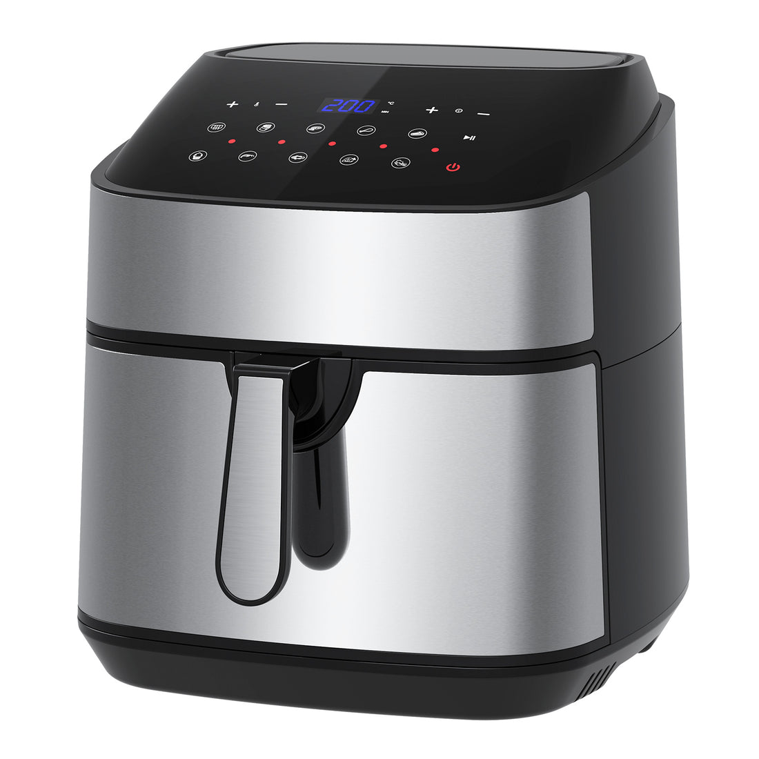 Kitchen Couture 11.5 Litre Air Fryer Multifunctional LCD Digital Display - Silver-Small Kitchen Appliances-PEROZ Accessories