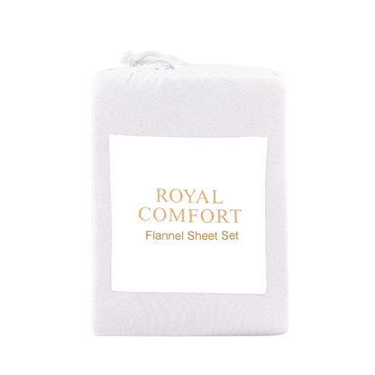 Royal Comfort Fleece Flannel Sheet Set Ultra Soft Warm Winter Thermal Bedding-Bed Linen-PEROZ Accessories