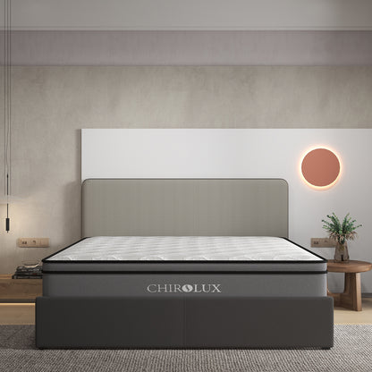 Chiro Lux Cooling Latex Foam Pocket Spring Mattress 5 Zone Medium Firmness-Mattresses &amp; Futons-PEROZ Accessories