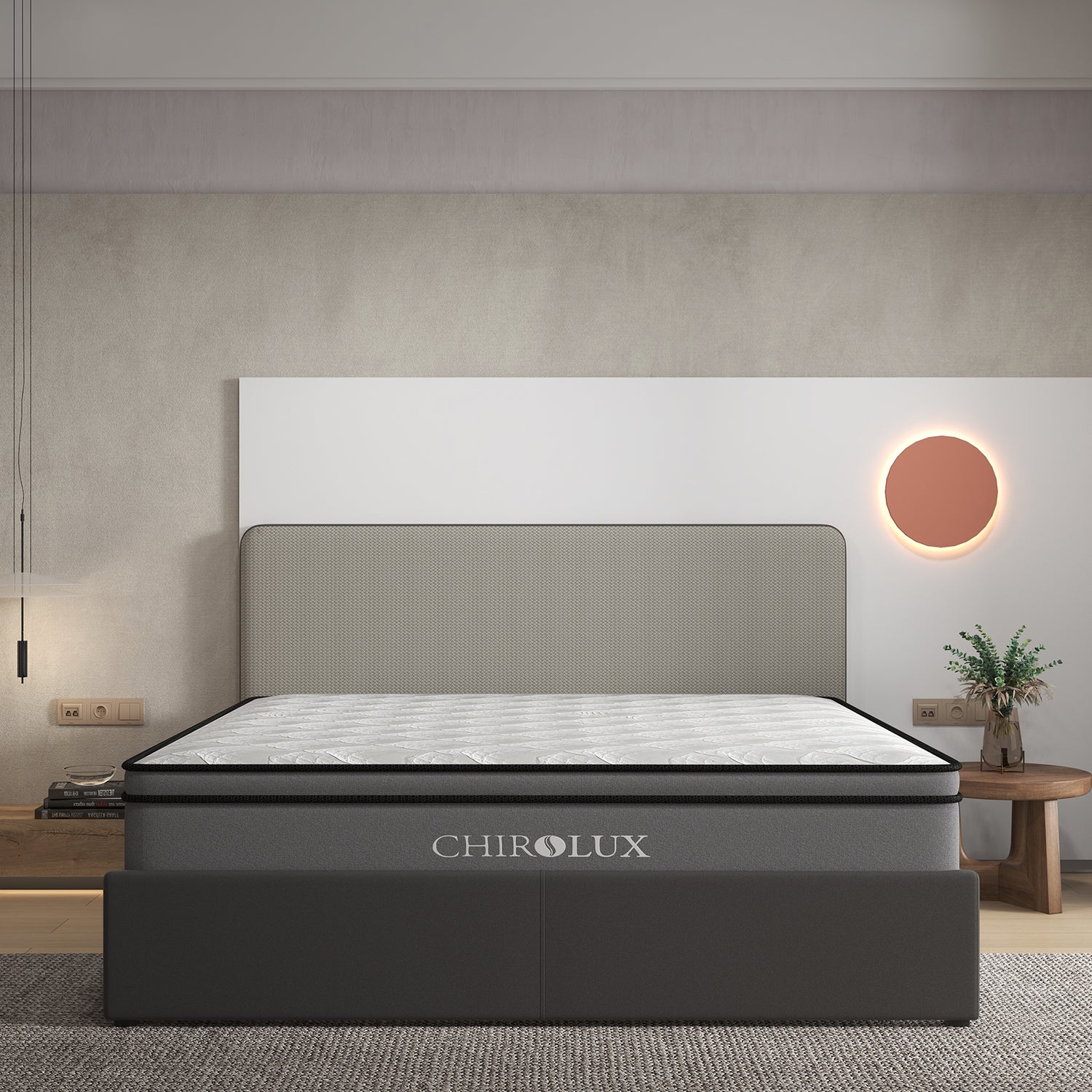 Chiro Lux Cooling Latex Foam Pocket Spring Mattress 5 Zone Medium Firmness-Mattresses &amp; Futons-PEROZ Accessories
