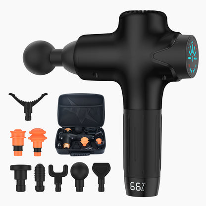 FitSmart Chiro Pro Vibration Massage Device 7 Levels 8 Heads LED Screen Portable-Massagers-PEROZ Accessories