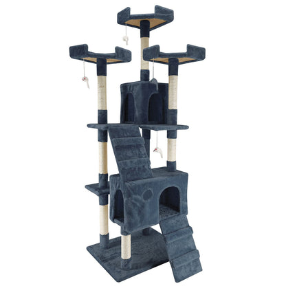 4Paws Cat Tree Scratching Post House Furniture Bed Luxury Plush Play-Beds &amp; Furniture-PEROZ Accessories