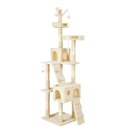 4Paws Cat Tree Scratching Post House Furniture Bed Luxury Plush-Beds &amp; Furniture-PEROZ Accessories