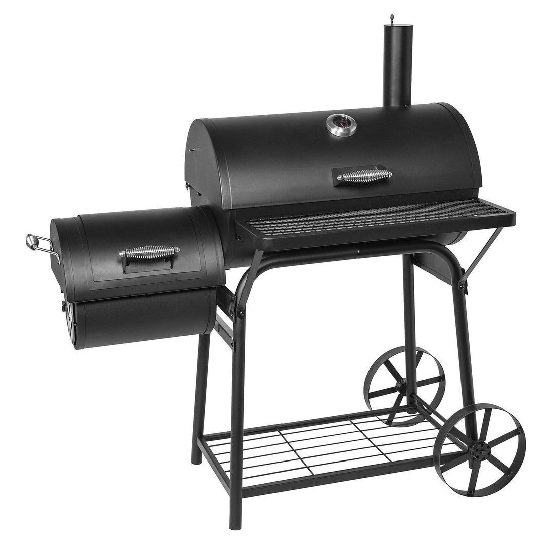 Havana Outdoors Charcoal 2-IN-1 BBQ Smoker Grill Barbecue Outdoor Cooking-Barbecues-PEROZ Accessories