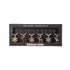 Bread and Butter (3) Snowflake and (3) Reindeer Wie Glass Charms - 6 Pack-Decorations-PEROZ Accessories