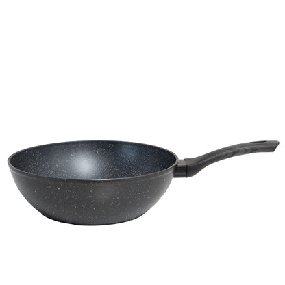 Stone Chef Forged Wok Non Stick Cookware Kitchen Grey Handle - 28cm-Cookware-PEROZ Accessories