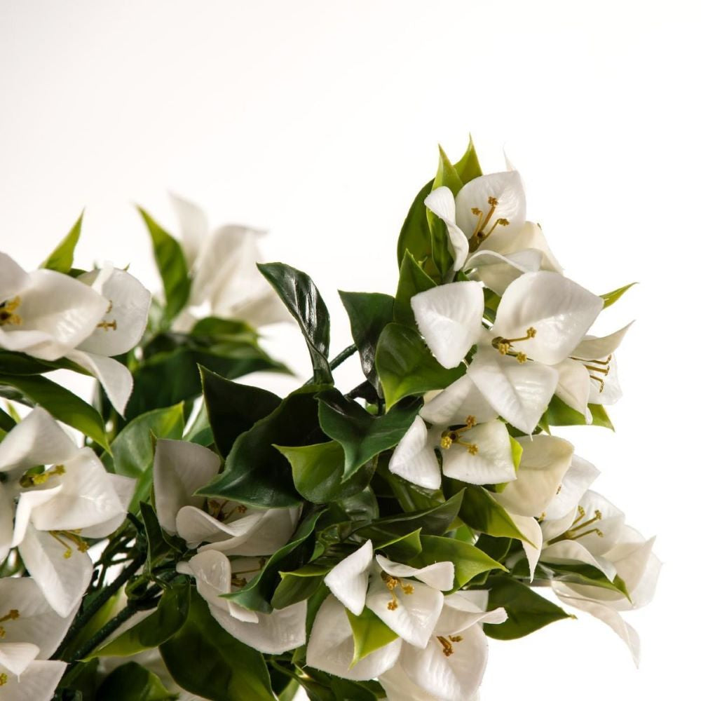 Hanging White Artificial Bougainvillea Plant UV Resistant 90cm-Home &amp; Garden &gt; Artificial Plants-PEROZ Accessories
