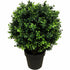 UV Resistant Artificial Topiary Shrub (Hedyotis) 50cm Mixed Green-Home & Garden > Artificial Plants-PEROZ Accessories