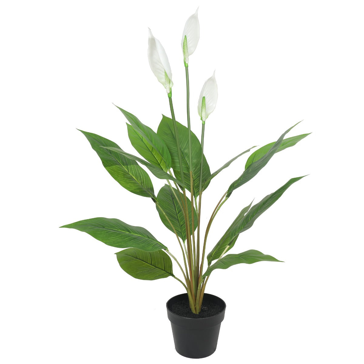 Artificial Flowering White Peace Lily / Calla Lily 95cm-Home &amp; Garden &gt; Artificial Plants-PEROZ Accessories