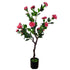 Flowering Natural Pink Artificial Camellia Tree 100cm-Home & Garden > Artificial Plants-PEROZ Accessories