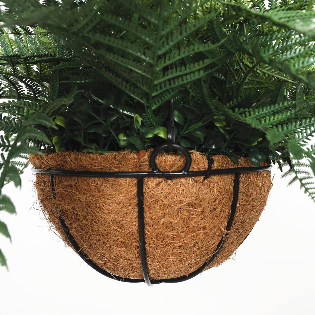Potted Fern Hanging Basket (Fresh Green) UV Resistant 55cm-Home &amp; Garden &gt; Artificial Plants-PEROZ Accessories