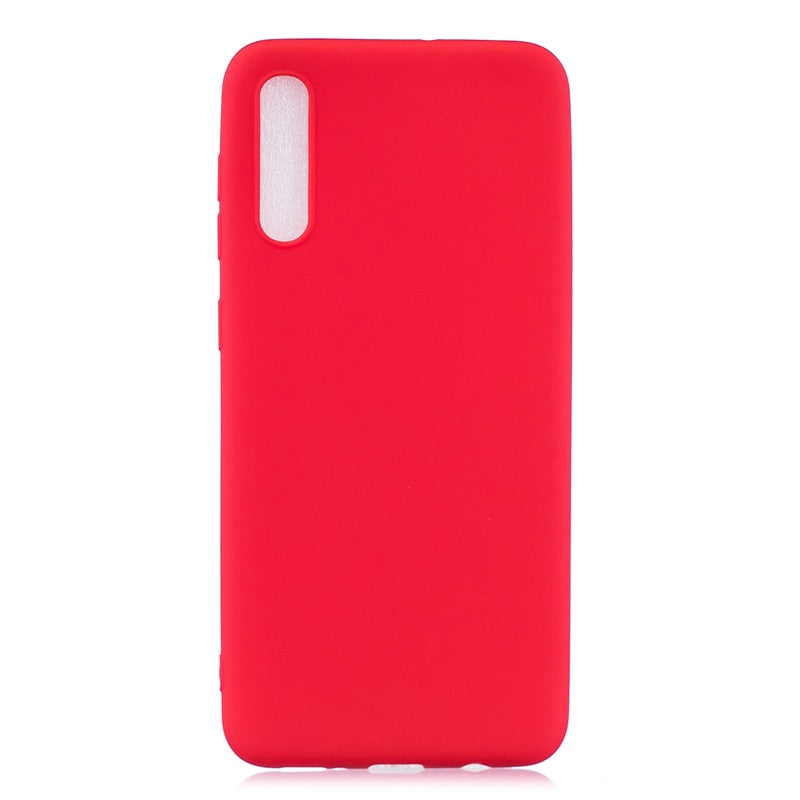 Anymob Samsung Phone Case Red Silicone Soft TPU Back Cover-PEROZ Accessories