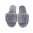 AnyStep Plush Slipper One Size 5-6 Basic Grey Warm Winter Comfortable Home Fluffy Indoor Slip On-Slipper Chairs-PEROZ Accessories