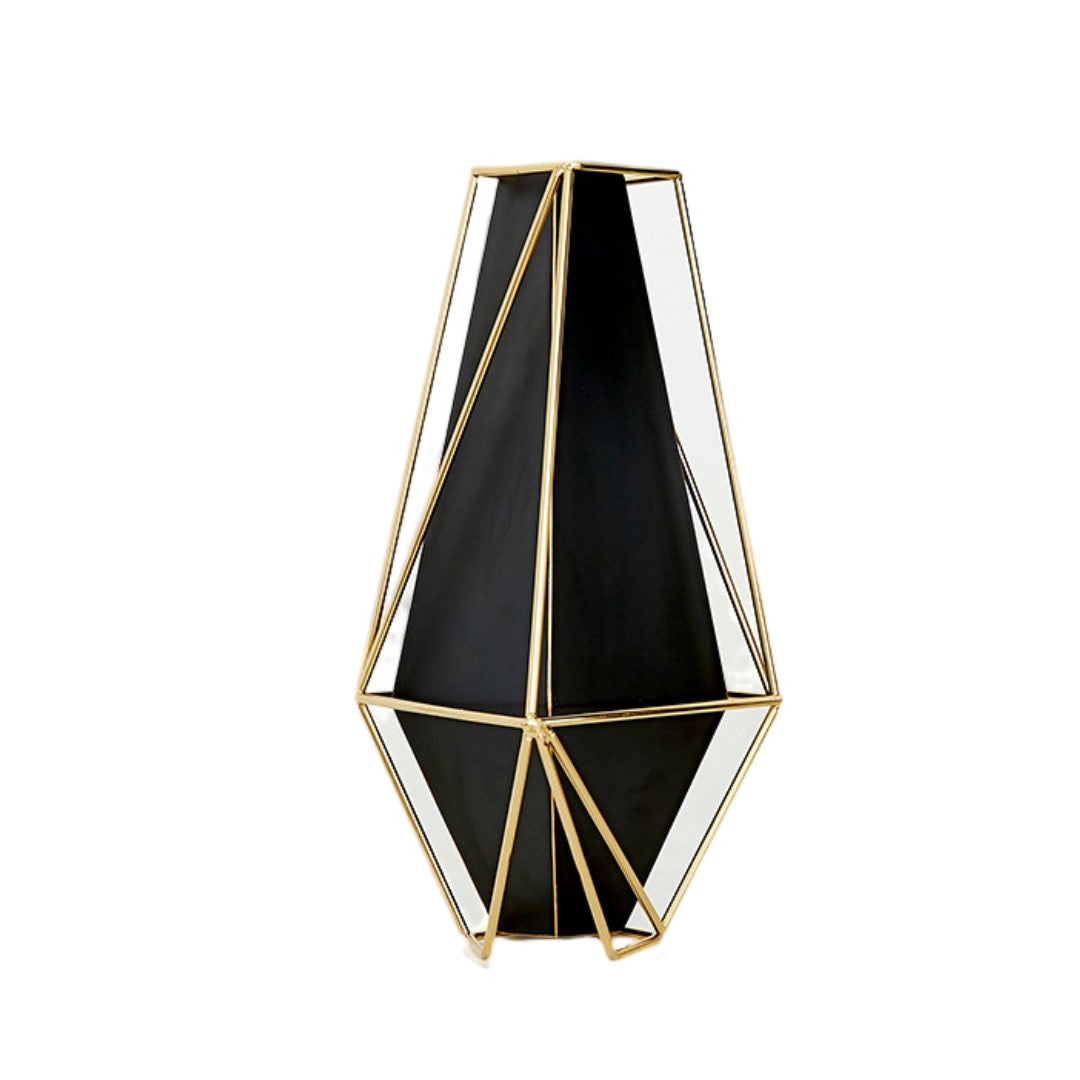 Anyhouz 39cm Gold Black Luxury Tabletop Home Decor Modern Art Living Room Display House Decorative Crafts Metal Ornaments-Ornaments-PEROZ Accessories