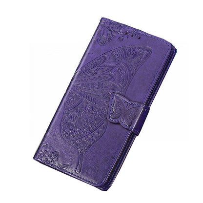 Anymob Huawei Phone Case Purple Wallet Leather Flip Wallet Cover-PEROZ Accessories