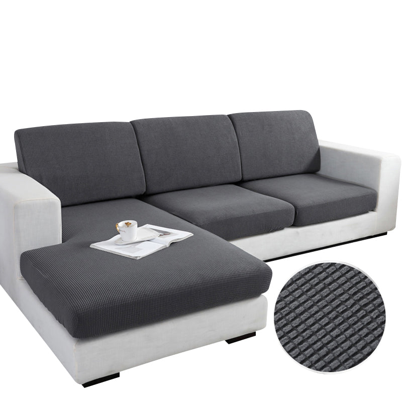 Anyhouz Sofa Cover Dark Gray Polyester Thick Stretchable Cushion For Living Room 1Pc Enlarge Size 60-90cm-Slipcovers-PEROZ Accessories