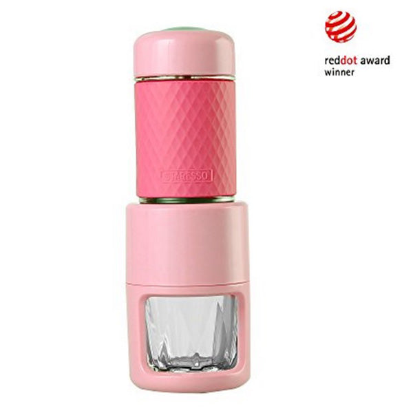 STARESSO Coffee Maker Red Dot Award Winner Portable Espresso Cappuccino Quick Cold Brew Manual Coffee Maker Machines All in One - Pink-Coffee Makers-PEROZ Accessories