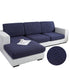 Anyhouz Sofa Cover Navy Polyester Thick Stretchable Cushion For Living Room 1Pc Back Cushion-Slipcovers-PEROZ Accessories