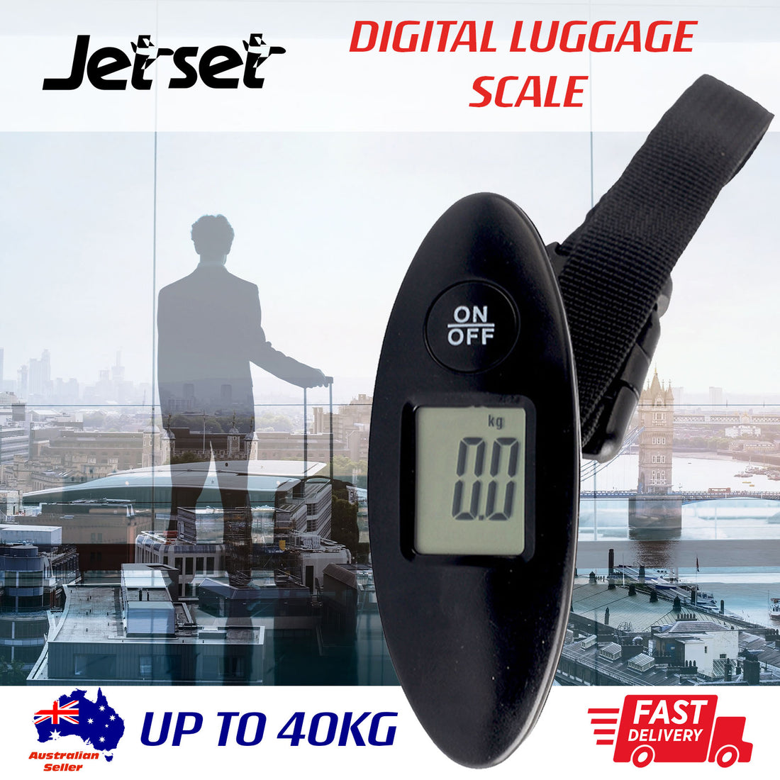 Portable Digital Luggage Scale Electronic Lightweight Travel Mass Weight-Travel Accessories-PEROZ Accessories
