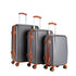 Milano Elite 3pc ABS Luggage Suitcase Luxury Hard Case Shockproof Travel Set-Luggage-PEROZ Accessories