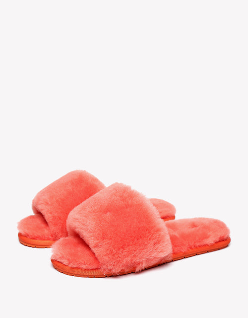 Australian Shepherd UGG Slipper Wool Fluffy Slides Nala-Slides-PEROZ Accessories