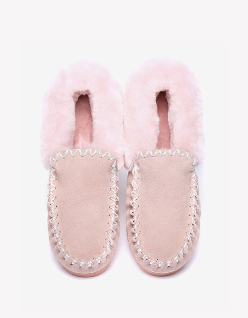 Australian Shepherd UGG Ankle Slippers Unisex Popo Premium Sheepskin Moccasins-Slippers-PEROZ Accessories