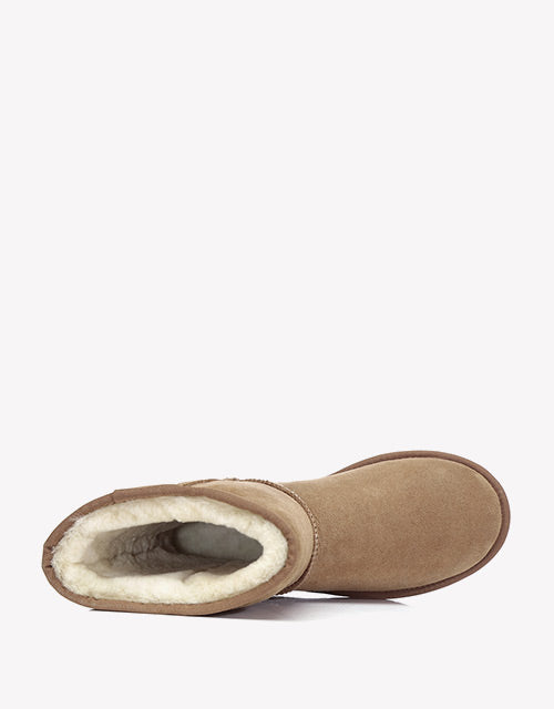 Australian ShepherdDouble-Faced Premium Sheepskin UGG Boots Short Classic Water Resistant-Boots-PEROZ Accessories