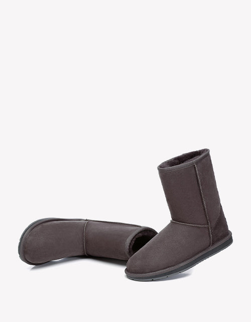 Australian ShepherdDouble-Faced Premium Sheepskin UGG Boots Short Classic Water Resistant-Boots-PEROZ Accessories