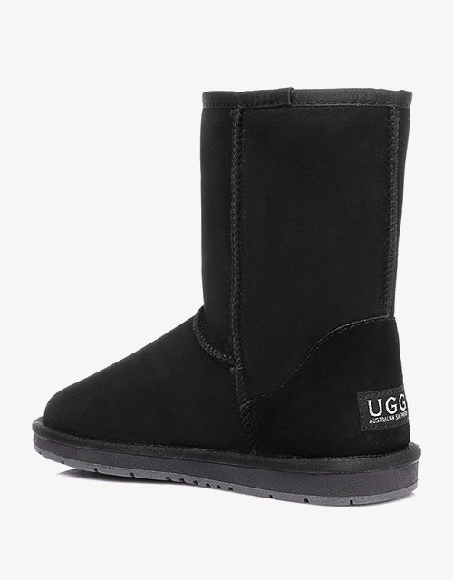Australian ShepherdDouble-Faced Premium Sheepskin UGG Boots Short Classic Water Resistant-Boots-PEROZ Accessories