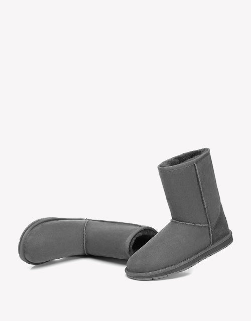 Australian ShepherdDouble-Faced Premium Sheepskin UGG Boots Short Classic Water Resistant-Boots-PEROZ Accessories