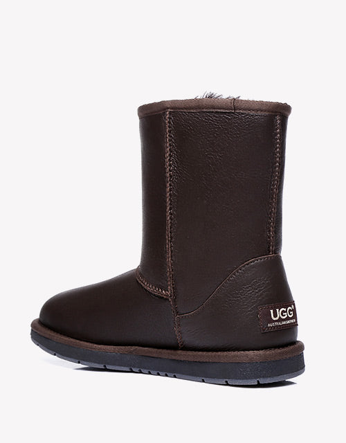 Australian ShepherdDouble-Faced Premium Sheepskin UGG Boots Short Classic Water Resistant-Boots-PEROZ Accessories
