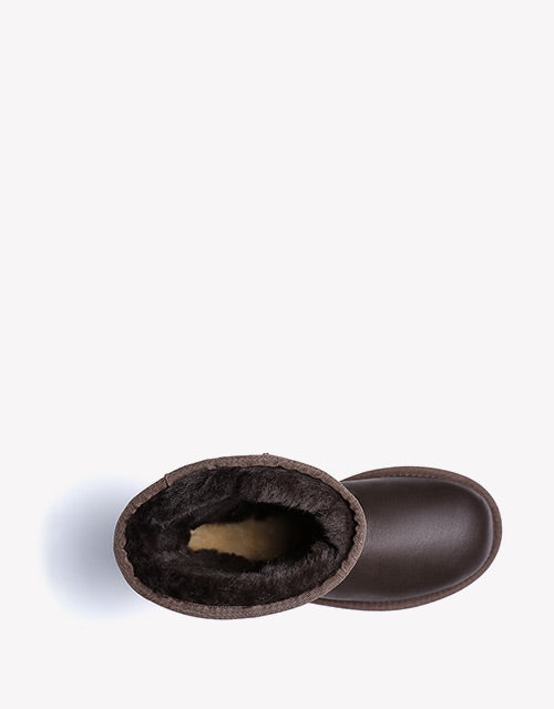 Australian ShepherdDouble-Faced Premium Sheepskin UGG Boots Short Classic Water Resistant-Boots-PEROZ Accessories