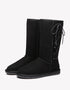 Australian Shepherd UGG Boots Australia Double Face Sheepskin Tall Side Lace Up Boots-Boots-PEROZ Accessories