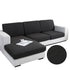 Anyhouz Sofa Cover Black Polyester Thick Stretchable Cushion For Living Room 1Pc Enlarge Size 60-90cm-Slipcovers-PEROZ Accessories