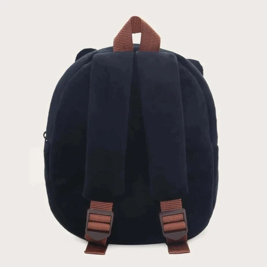 Anykidz 3D Black Cat Kids School Backpack Cute Cartoon Animal Style Children Toddler Plush Bag Perfect Accessories For Boys and Girls-Backpacks-PEROZ Accessories